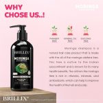 BRILLIX MORINGA SHAMPOO - For Stronger, Silky & Shiny Hair, 300 ml - Image 3