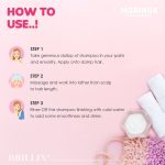 BRILLIX MORINGA SHAMPOO - For Stronger, Silky & Shiny Hair, 300 ml - Image 5