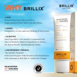 BRILLIX SPF 50+ PA++++ Sunscreen | Vitamin C + E + Hyaluronic Acid | No White Cast | Sweatproof, Dermatologically Tested | for Face&Body | 50ml - Image 7